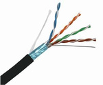 Kabel F/UTP kat 5e zew. PE ROHS ALANTEC 1m