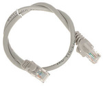 Patchcord UTP kat.5  0.5m SZARY