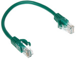 Patchcord UTP kat.5  0.2m ZIELONY