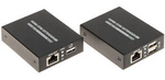 EXTENDER HDMI 4K z USB do 70 metrów PRO