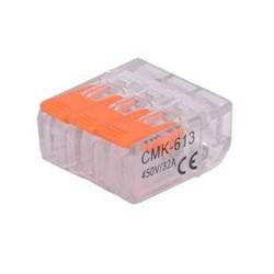 Złącze zaciskowe CMK-613 3x0.75-2.5mm 450V 32A pom
