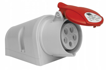 Gniazdo siłowe stałe 16A 5P 400V IP44 Pawbol B.1036