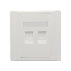 2 port panel pod gniazdo RJ45 86x86mm