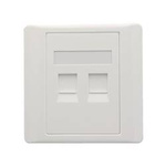 2 port panel pod gniazdo RJ45 86x86mm