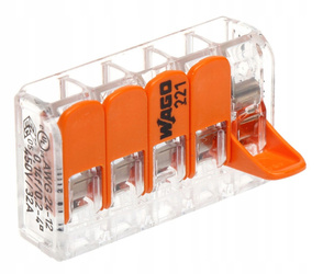 Szybkozłączka Wago 221-415 drut linka 5x4 mm 1szt