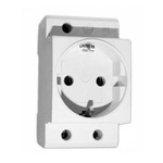 Gniazdo 2P+Z 16A na szynę DIN TH35