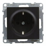 LEGRAND Suno CZARNE Gniazdo zasilające pojedyncze Schuko 721420