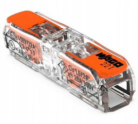 WAGO szybkozłączka przelotowa 221-2411 2x0,2-4mm2 1szt