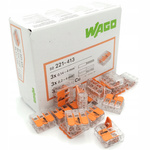 WAGO SZYBKOZŁĄCZKA DRUT/LINKA 3x4mm 221-413 50szt