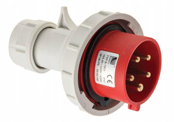 Wtyczka siłowa przenośna 16A 5P 400V IP67 Pawbol B.1903 hermetyczna