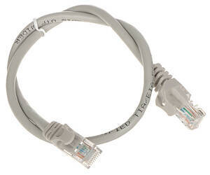 Patchcord UTP kat.5  0.5m SZARY