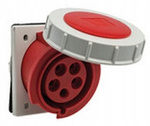Gniazdo siłowe tablicowe 16A 5P 400V IP67 Pawbol B.1909 hermetyczne