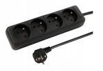 Listwa zasil. 4x230V 1.5m 98-063 czarna