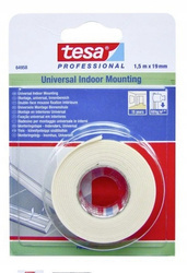 Taśma dwustronna indor TESA 1.5m x 19mm 66958-00006-00