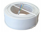 Przewód YDYp 3x2.5 Biały płaski 100m 300/500V