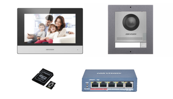 Zestaw Hikvision Wideodomofon IP KIT8R1-1M-S-32
