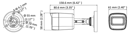 Kamera Turbo HIKVISION DS-2CE16H8T-ITF 2.8mm