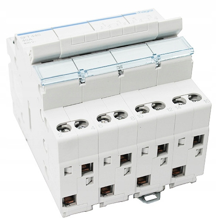 Przełącznikmodułowy wyboru zasilania agregat-sieć 4P 40A SFT440 Hager