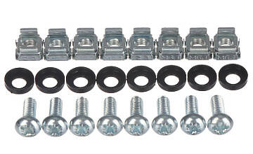 Rack 19 Półka 1U L450 REGULOWANA CZARNA