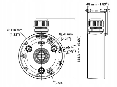 UCHWYT KAMERY DS-1280ZJ-TR13 Hikvision