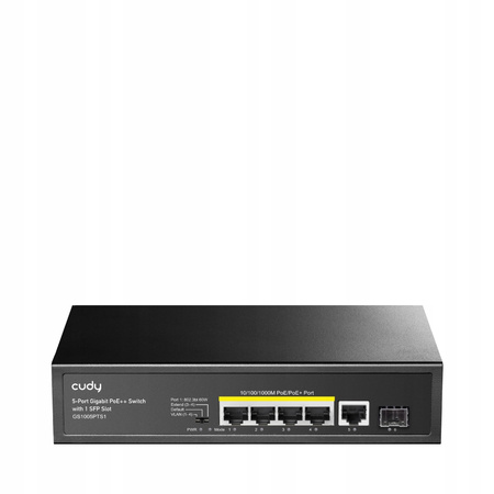 Switch POE Cudy GS1005PTS1 5xGE PoE+ 1xSFP 120W