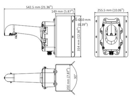Uchwyt PTZ ścienny HIKVISION DS-1604ZJ-BOX-CORN