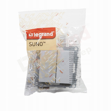 LEGRAND Suno ALUMINIUM Łącznik schodowy podwójny 721308