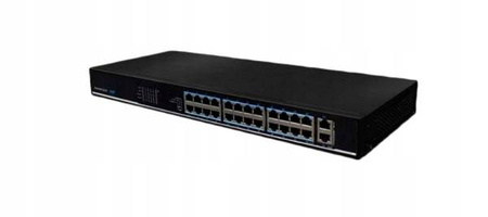 Switch 24x PoE 10/100Mbps+2x Uplink SF26P-LM Utepo
