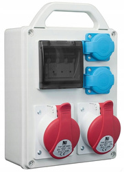 Rozdzielnica Pawbol B.1702R 2x16A/5P 2x16A/250V 4 mod