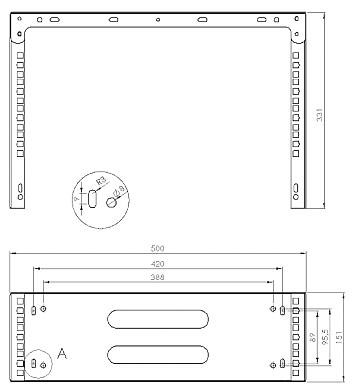 UCHWYT DO URZĄDZEŃ RACK U19-4U/340