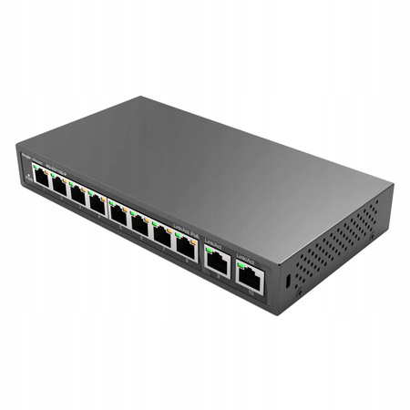 SWITCH NIEZARZĄDZALNY REYEE RG-ES110D-P, 10-PORTOWY, DESKTOP, FAST ETHERNET