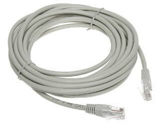 Patchcord UTP kat.5  5.0m szary