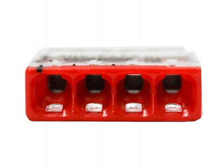SZYBKOZŁĄCZKA WAGO NA DRUT 4x0,5-2,5mm² 100szt