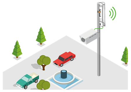 2.4Ghz Antena WIS-Q2300A (27dBm 12dBi 10/100) WISP
