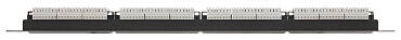 Rack 19 Patch panel 1U UTP Cat.6e 24 portów
