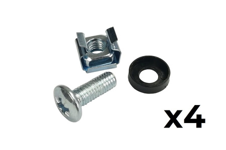 ADD-RACK2U2 Adapter montażowy RACK 19" 2U z otworowaniem cofnięty