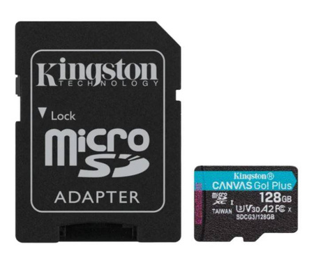 Karta microSDXC 128GB KINGSTON Canvas Go! Plus