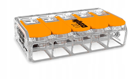 Szybkozłączka Wago 221-615 5x 0,5-6 mm² / 5 41A 1szt