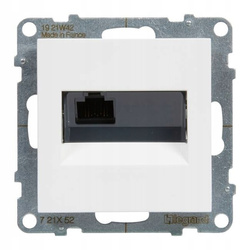 LEGRAND Suno BIAŁE Gniazdo komputerowe UTP 6 1xRJ45 KAT.6 721152