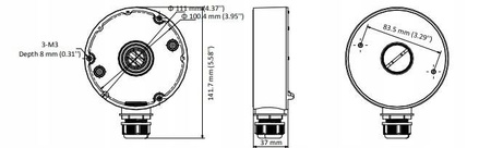 Uchwyt Puszka HIKVISION DS-1280ZJ-DM18