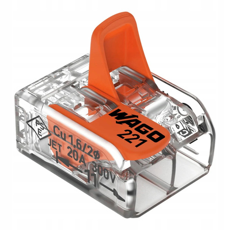 Szybkozłączki Wago 221-412 0,14-4 mm² / 2 100 szt.