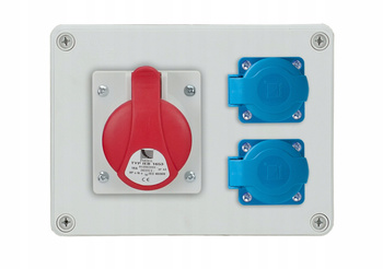 Rozdzielnica Pawbol B.1602 R-BOX 1x16A/5P 2x16A/250V IP44