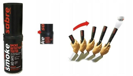 SABRE TESTER 150ml Aerozol testowy czujek DYMU z wysuwanym aplikatorem