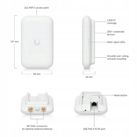 Access Point Ubiquiti Swiss Army Knife Ultra 802.11ac (Wi-Fi 5)