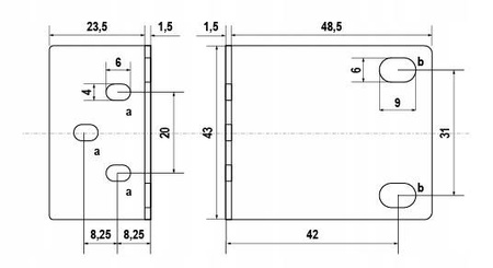 Uchwyt Rack 1U380 do NVR Hikvision
