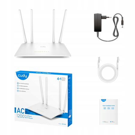 Bridge, Router Cudy WR1200 2.0 802.11ac (Wi-Fi 5)