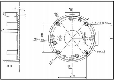 Uchwyt Puszka HIKVISION DS-1260ZJ(BLACK)