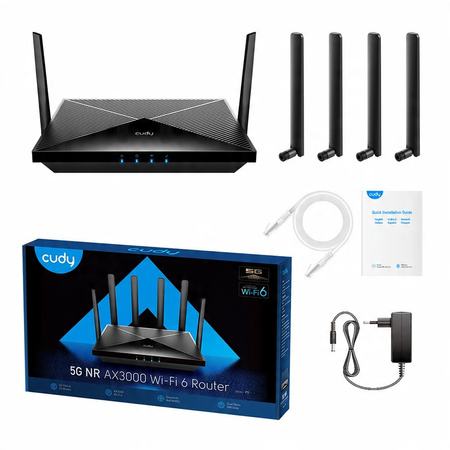 Router 5G/LTE Cudy P5 802.11ax (Wi-Fi 6) 2x NANOSIM