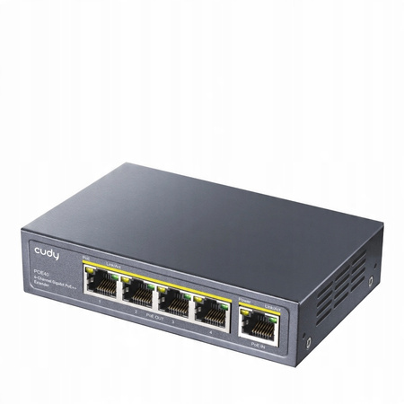 Wewnętrzny extender POE Adapter 1x4 Gigabit POE40 CUDY