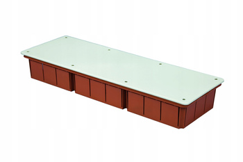 Puszka instalacyjna podtynkowa 480x160x70 OL 10008 PAWBOL z białą pokrywą